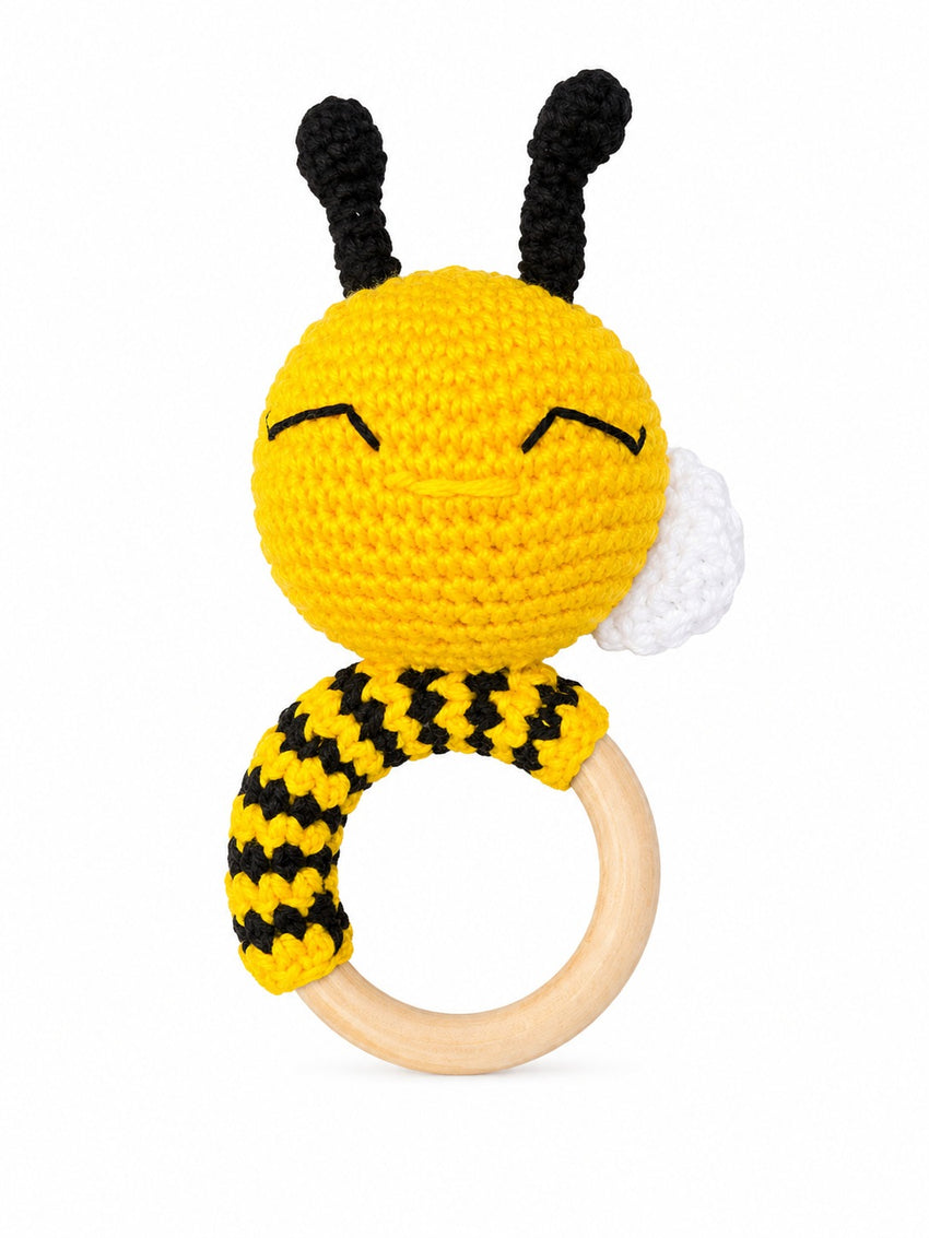 Crochet Rattle - Yellow
