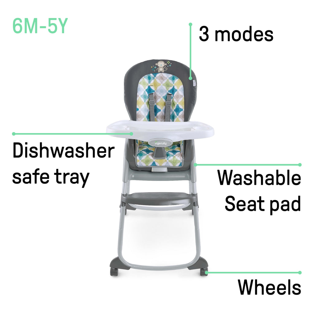 High Chair Ingenuity Flora Ingenuity Trio 3-in-1 High Chair