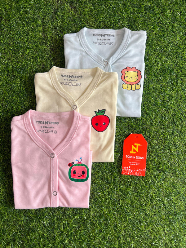 VP34-Pack of 3 Character Vest (0-9M)