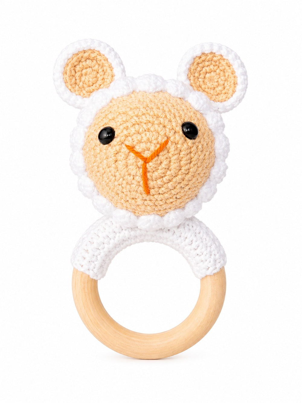 Crochet Rattle - White