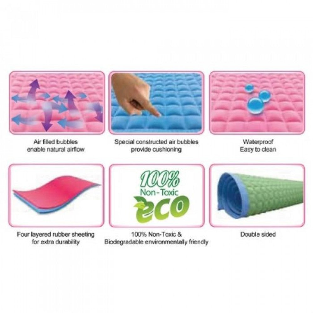 Premium Air-Filled Rubber Cot Sheet 60cm X 90cm