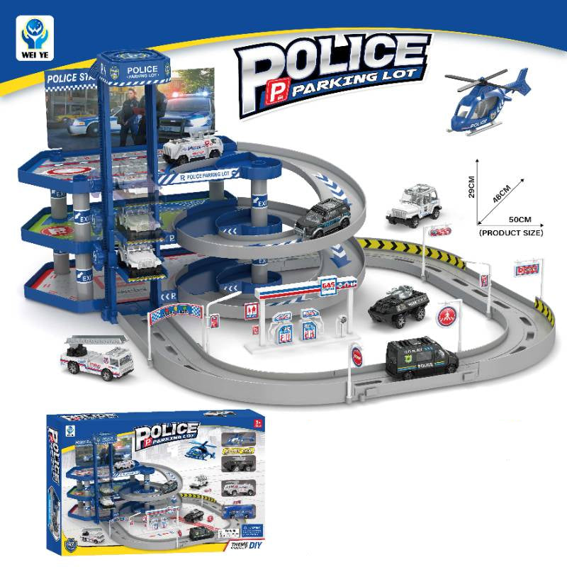 Police Parking Lot Track Set - 5599-131A