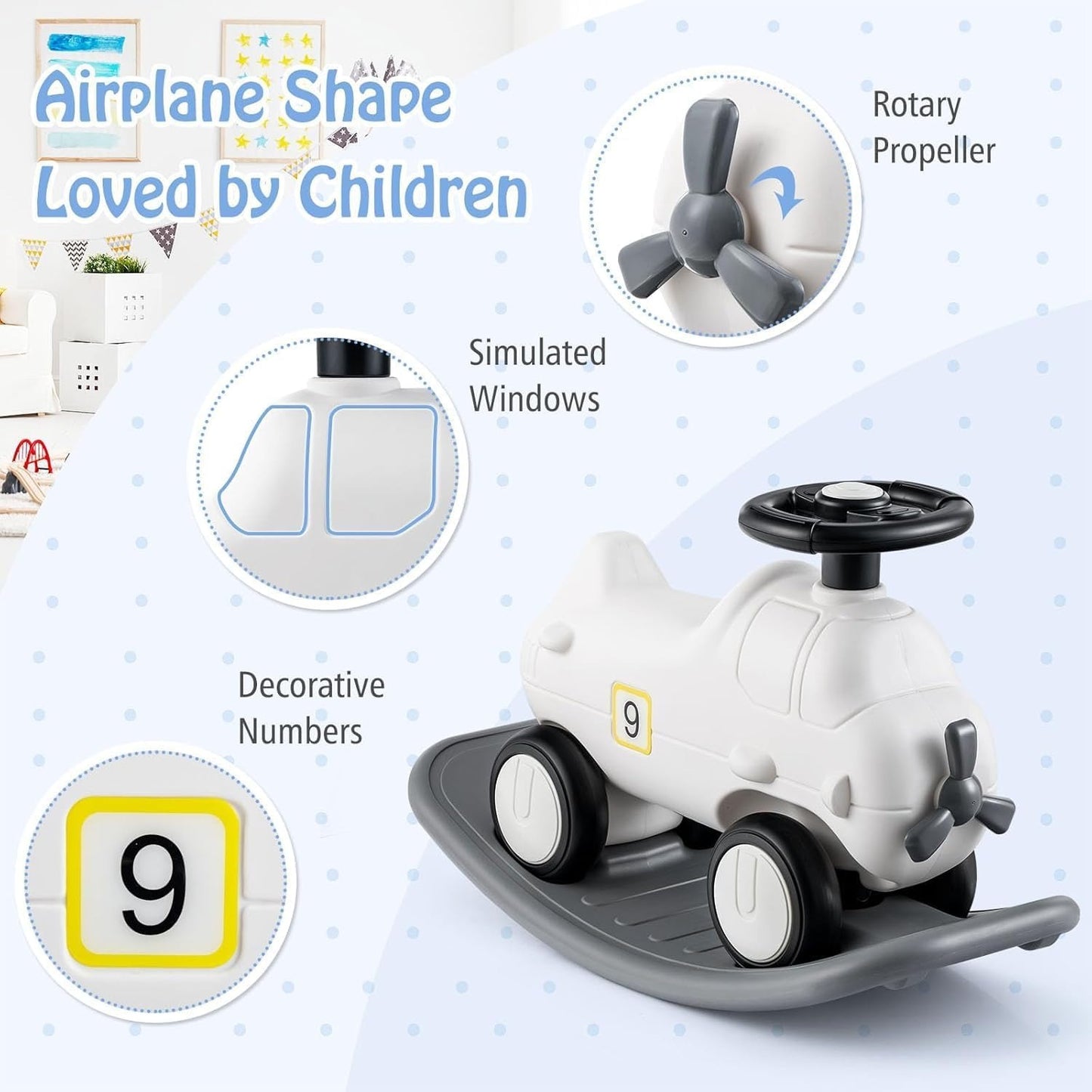 Rocking + Push-on Car For Toddlers - BZ-919-2