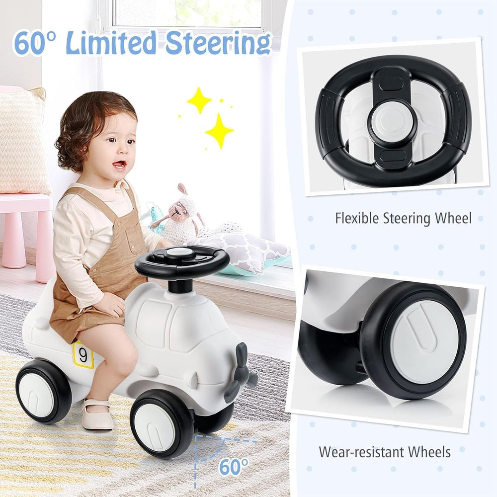 Rocking + Push-on Fiber Car For Toddlers - 919-2