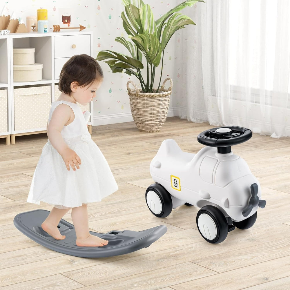 Rocking + Push-on Fiber Car For Toddlers - 919-2