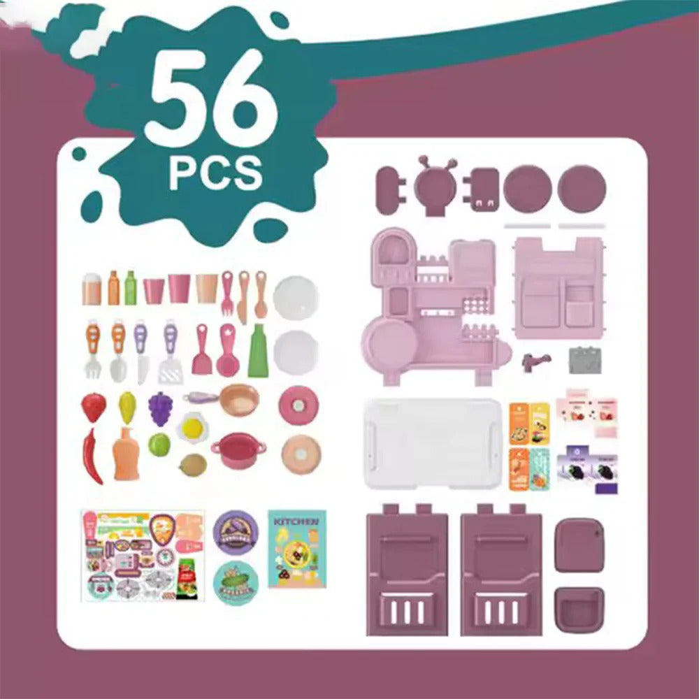 Kitchen Play Set W/ Light & Music - 688-232A