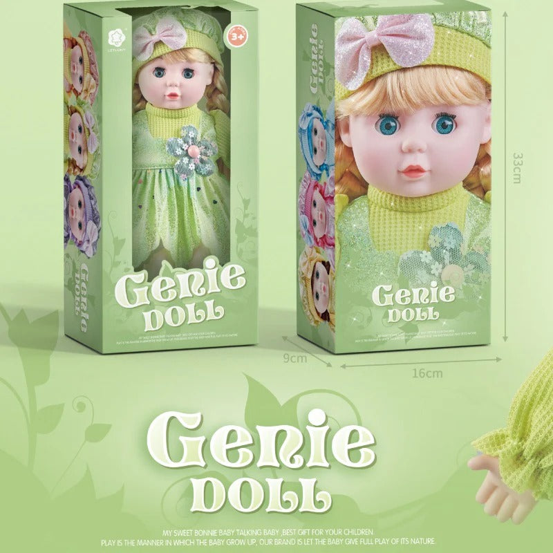 13" Soft Doll & Accessories - GREEN - DY6008DH