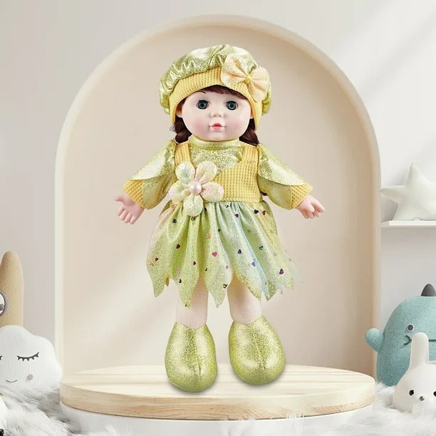 13" Soft Doll & Accessories - GREEN - DY6008DH