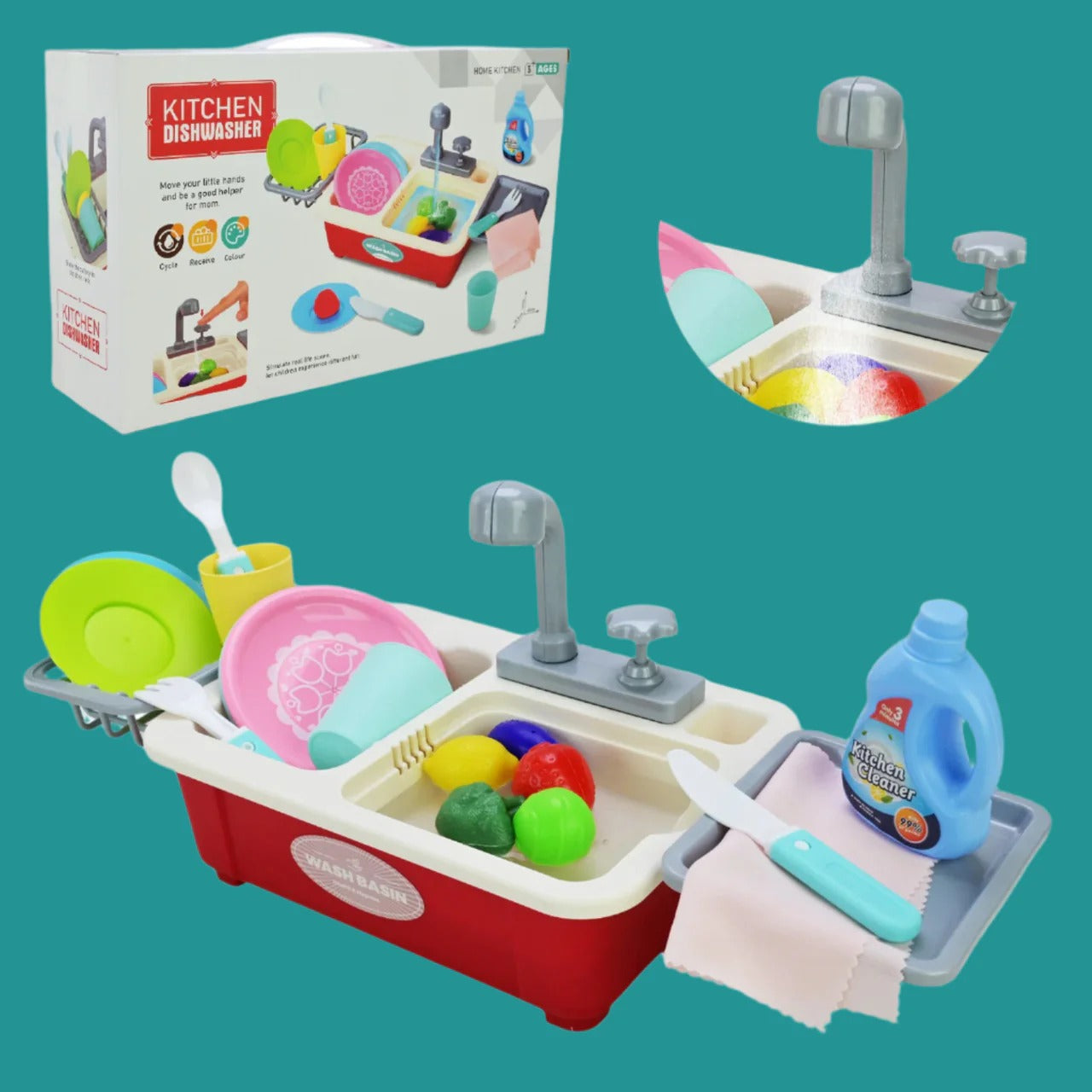 21 Pcs Kitchen Dishwasher-1018-142