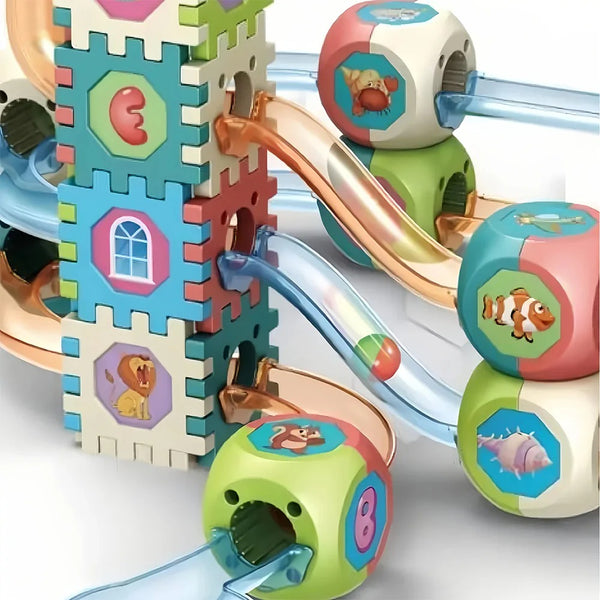 Diy Rolling Ball Track Building Blocks - 138A-13