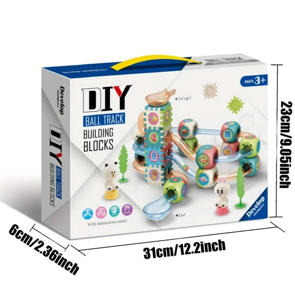 Diy Rolling Ball Track Building Blocks - 138A-13