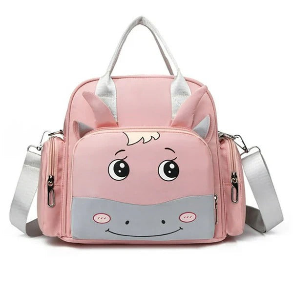 Cute Face Diaper Bag - Pink
