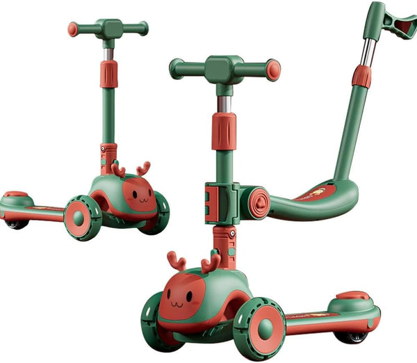 Premium 3-in-1 Multifunctional Kids Scooty Imported - S-888