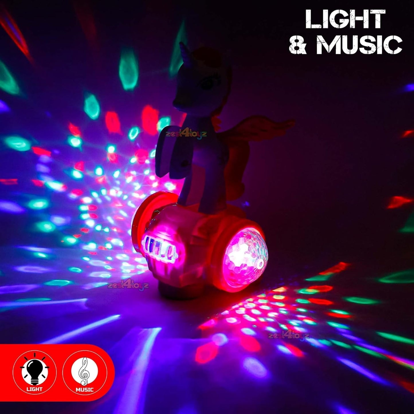 Unicorn Horse W/ Light & Music - ZX678-7