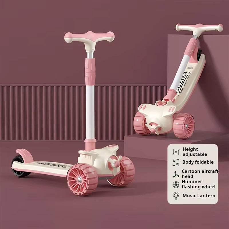 3-in-1 Foldable Kids Scooty - BZ-S-602