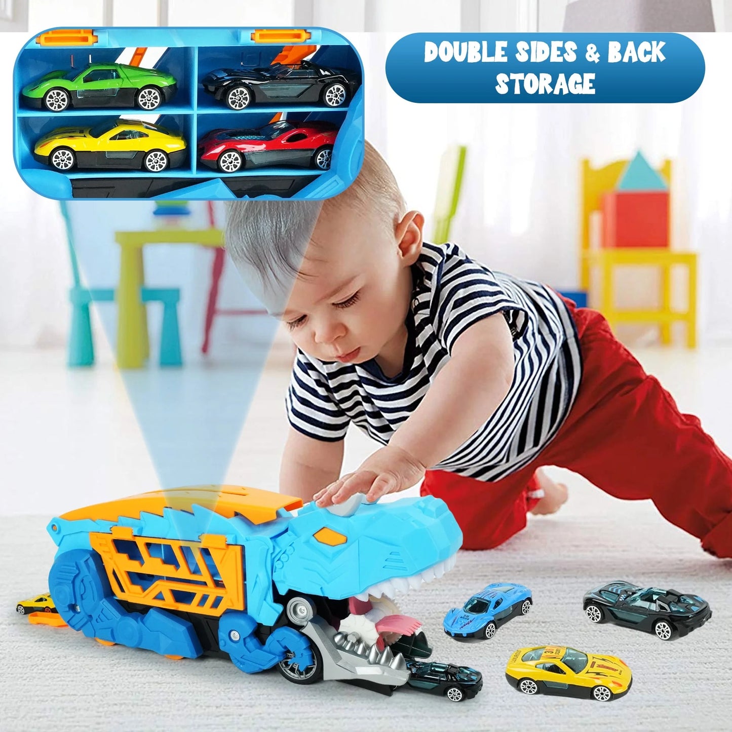 2 IN 1 Dino Rail Track Set - YM5577-2