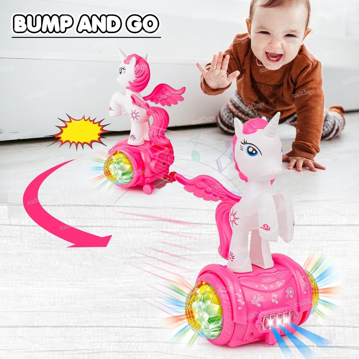 Unicorn Horse W/ Light & Music - ZX678-7