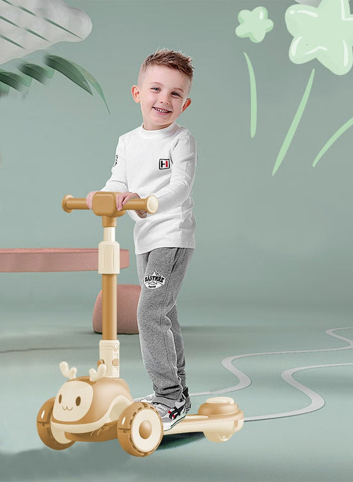 Imported 3-in-1 Multifunctional Kids Scooty Imported - S-888