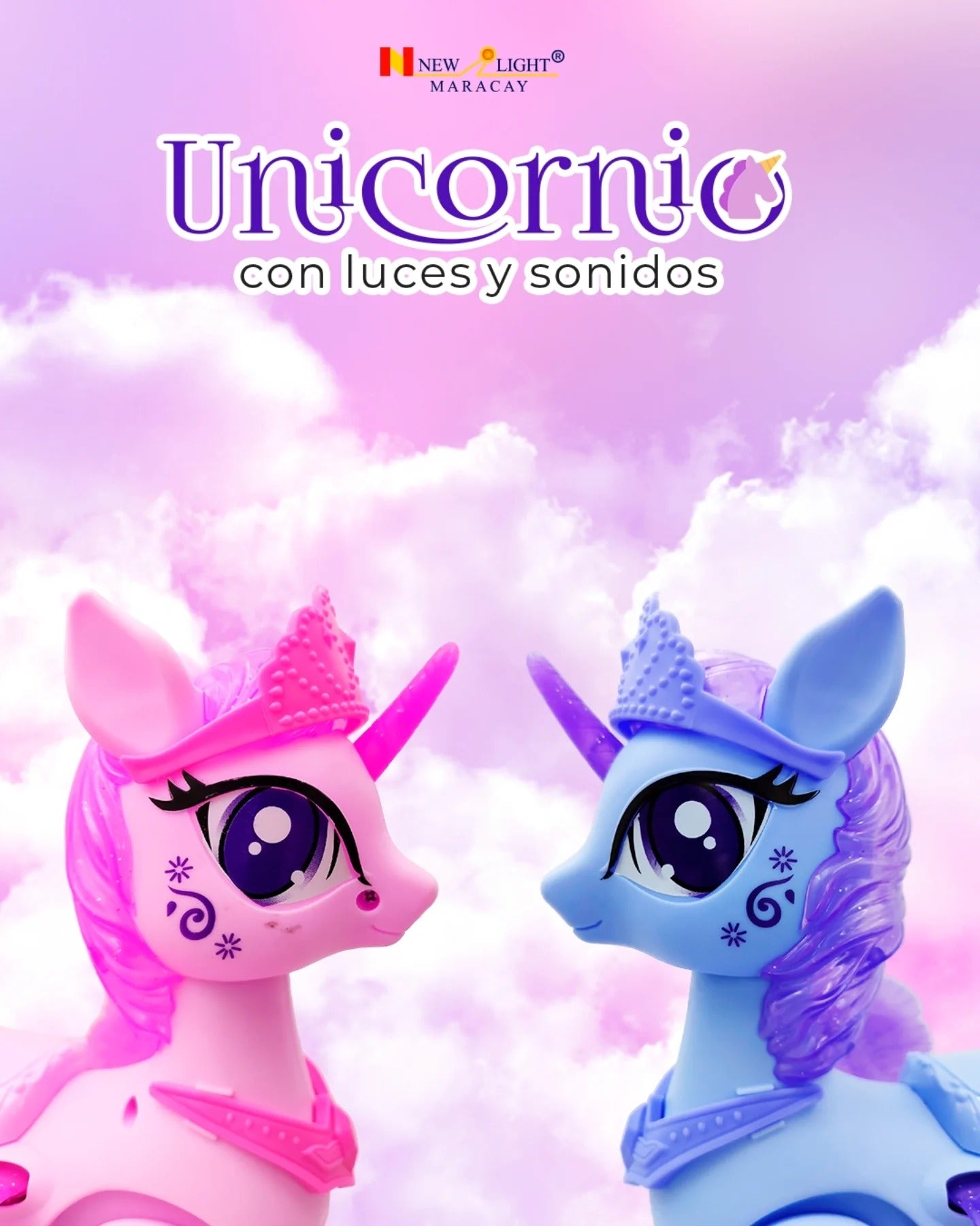 Unicorn Horse W/ Light & Sound - SL035-A90