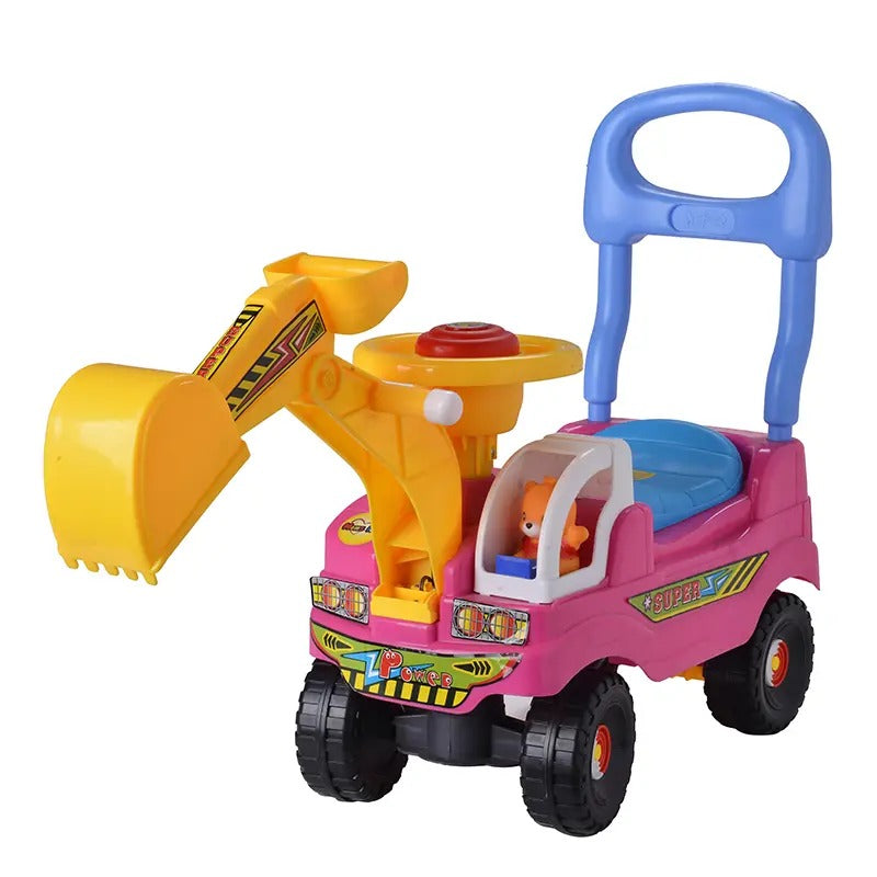 A+ B Baby Excavator Theme Push-on Car - BZ-7608