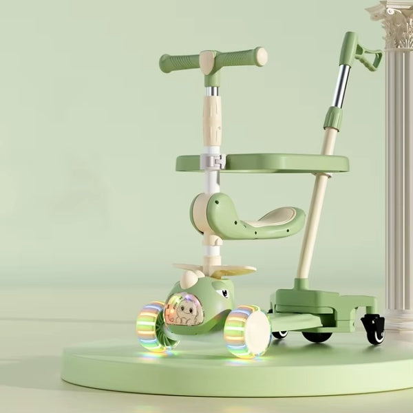3-in-1 Kids scooty with PU wheels and Safety Handle - BZ-S-668