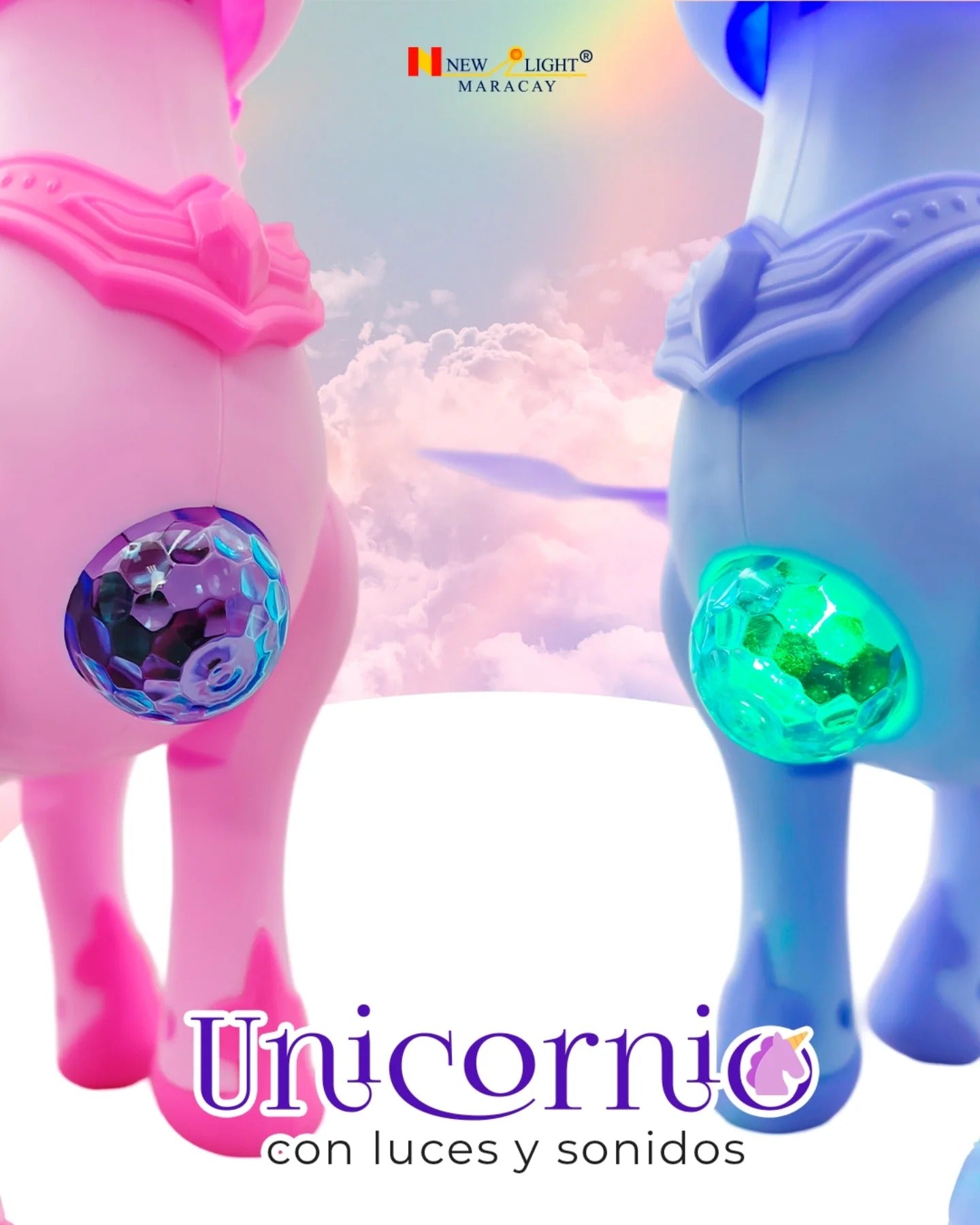 Unicorn Horse W/ Light & Sound - SL035-A90