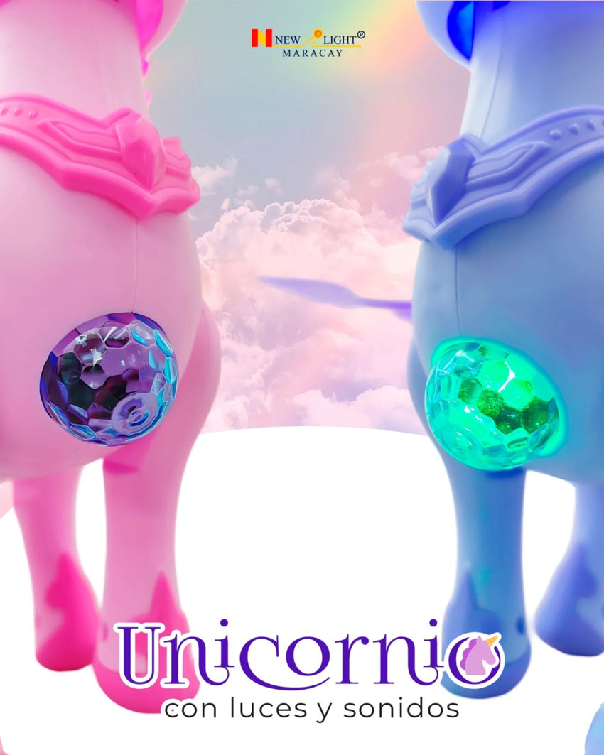 Unicorn Horse W/ Light & Sound - SL035-A90