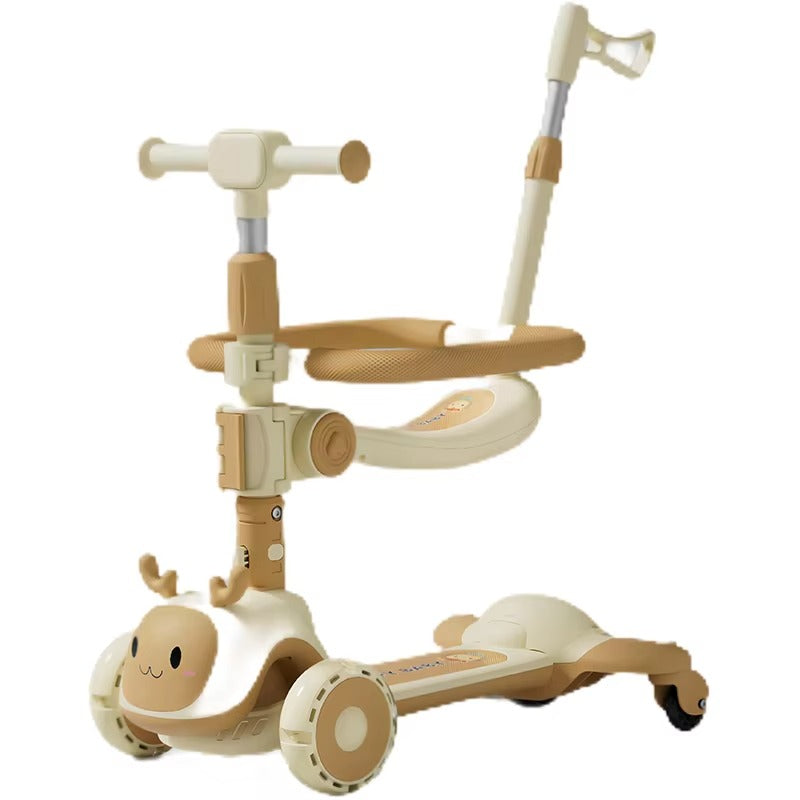 Imported 3-in-1 Multifunctional Kids Scooty Imported - S-888