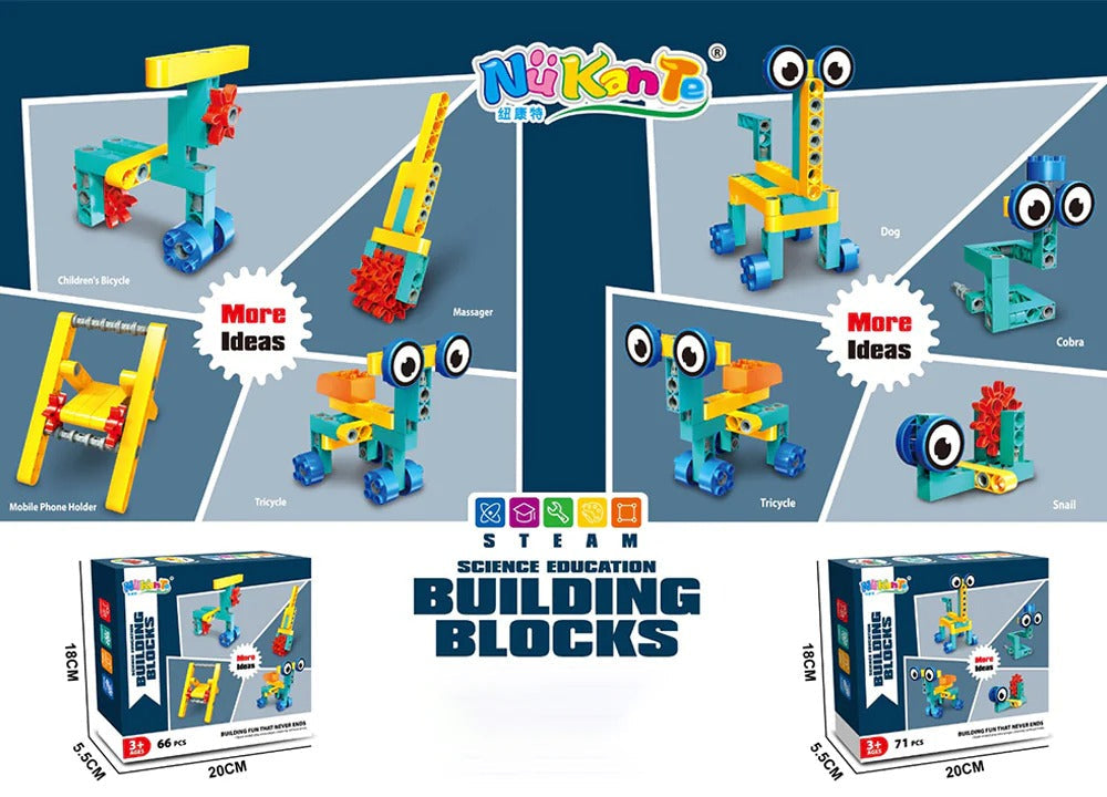66 Pcs Science Educational Blocks-NKT-364