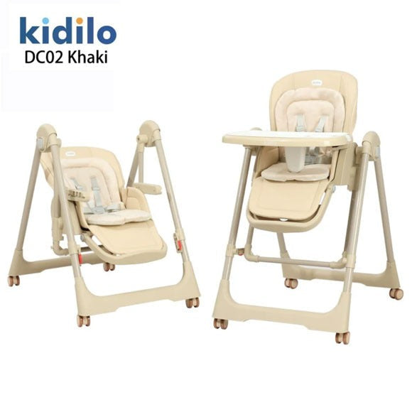 Kidilo 2-in-1 Highchair With Swing Function - DC02