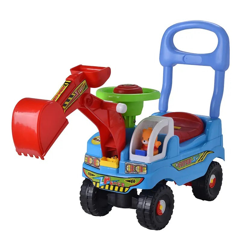 A+ B Baby Excavator Theme Push-on Car - BZ-7608