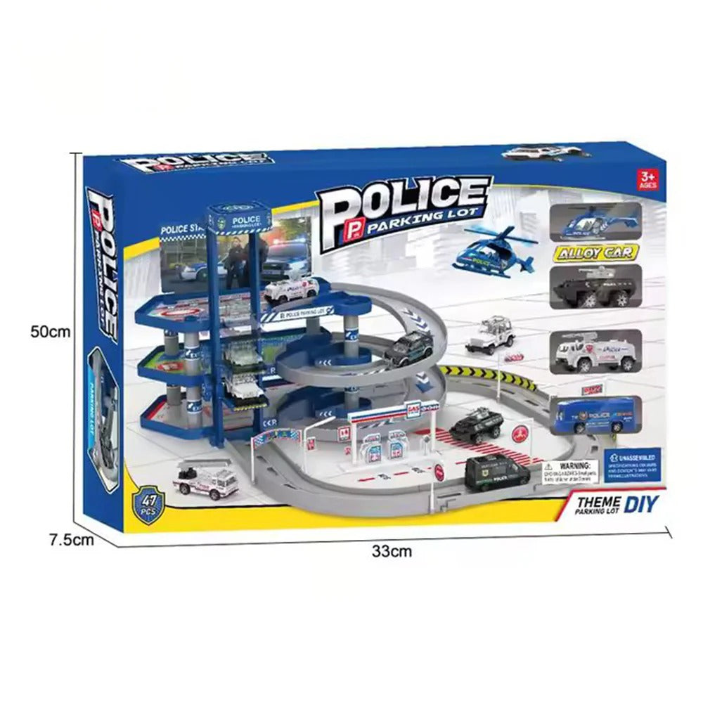 Police Parking Lot Track Set - 5599-131A