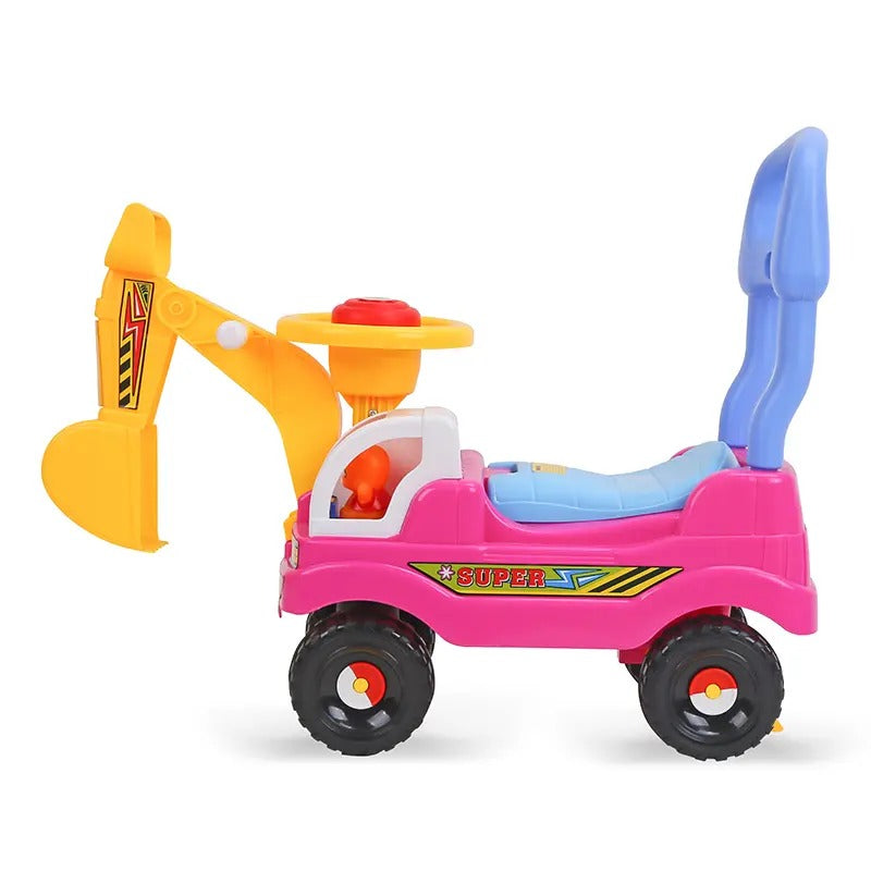 A+ B Baby Excavator Theme Push-on Car - BZ-7608