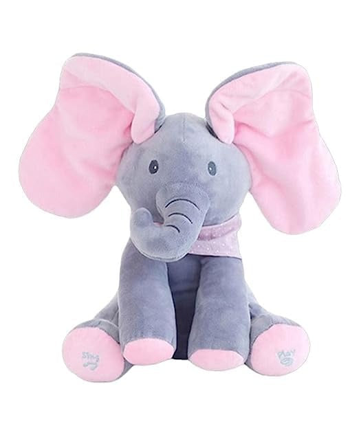 BT58-Peek-A-Boo Musical Singing Elephant Toy