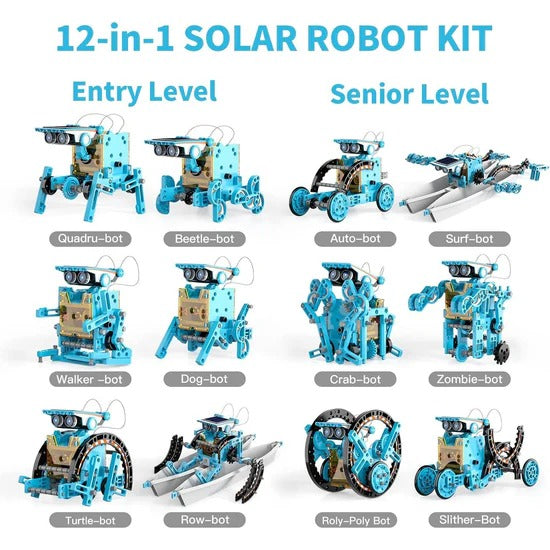 DIY B/o 12 in 1 Solar Robot Kit-1232-67