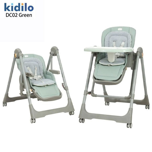 Kidilo 2-in-1 Highchair With Swing Function - DC02