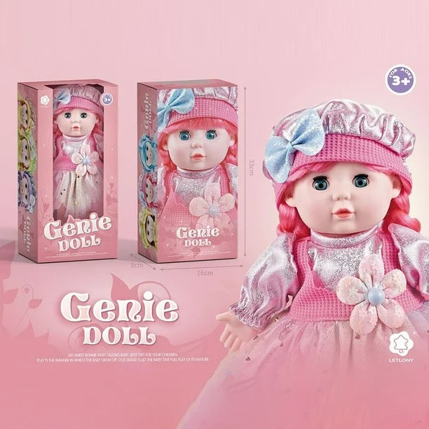 13" Soft Doll & Accessories - PINK - DY6008CH