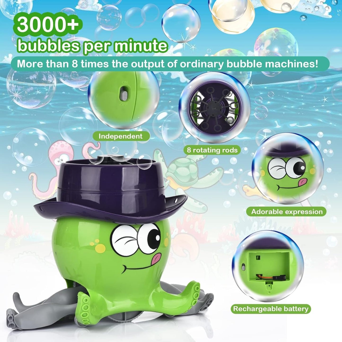 Octopus Bubble Machine -BBX-801