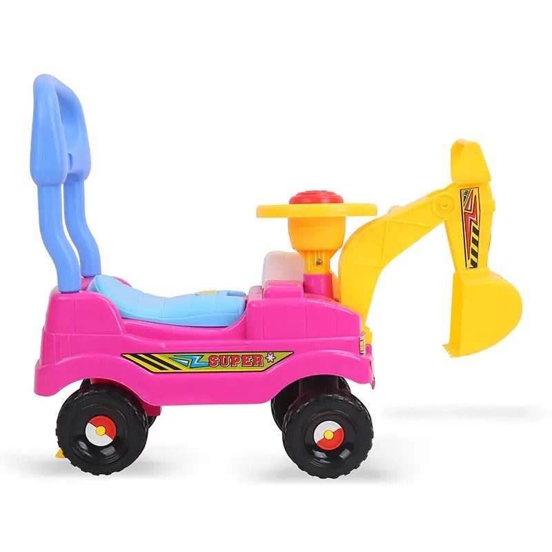 A+ B Baby Excavator Theme Push-on Car - BZ-7608