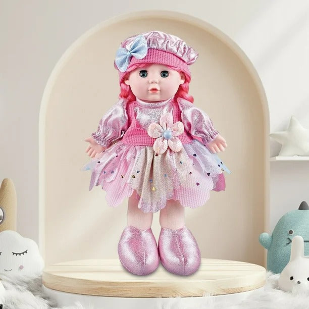 13" Soft Doll & Accessories - PINK - DY6008CH