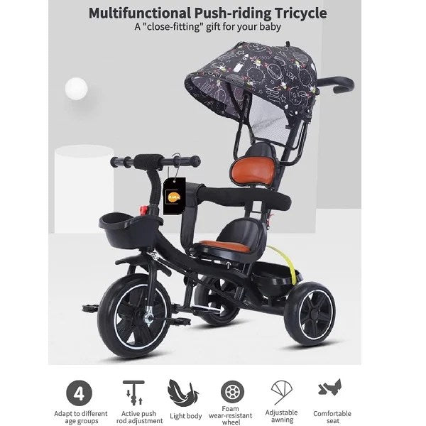 Children Stroller Type Tricycle With Light and Music