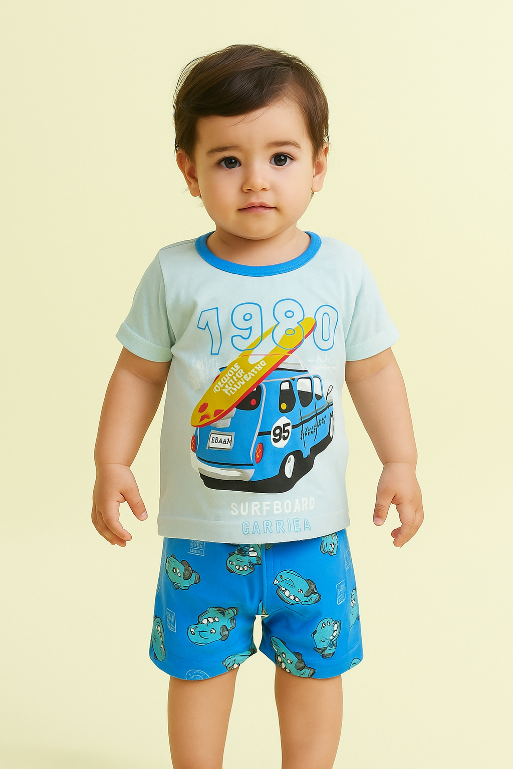 2 pc Summer Short + Shirt Set (12-36M)