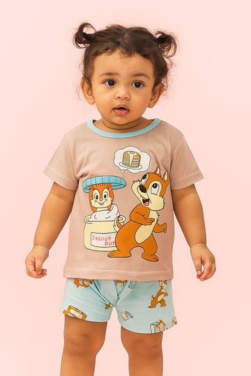 2 pc Summer Short + Shirt Set (12-36M) Pink