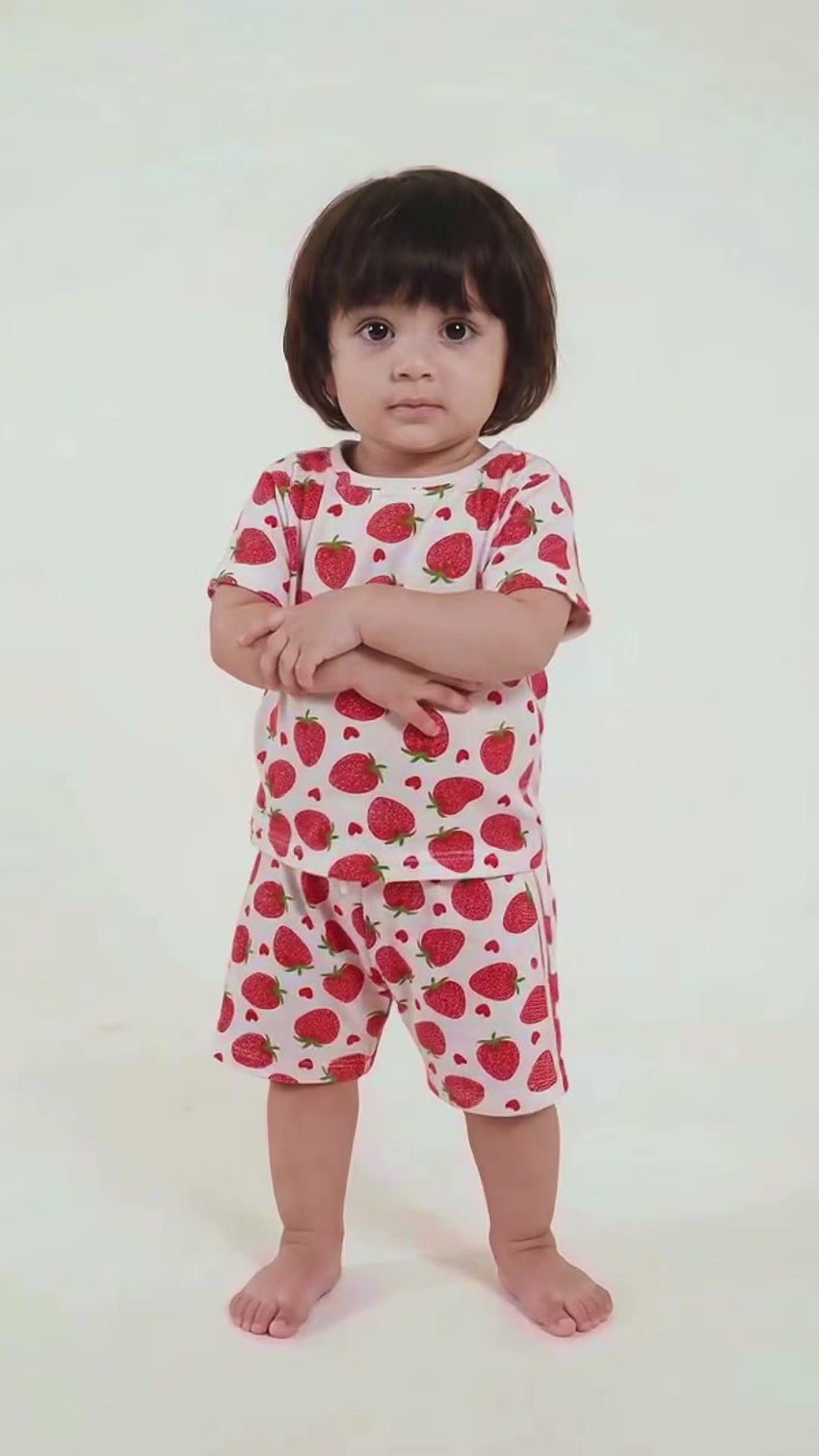 Infant Shorts & TShirt Set (0-12M) Green Leafs