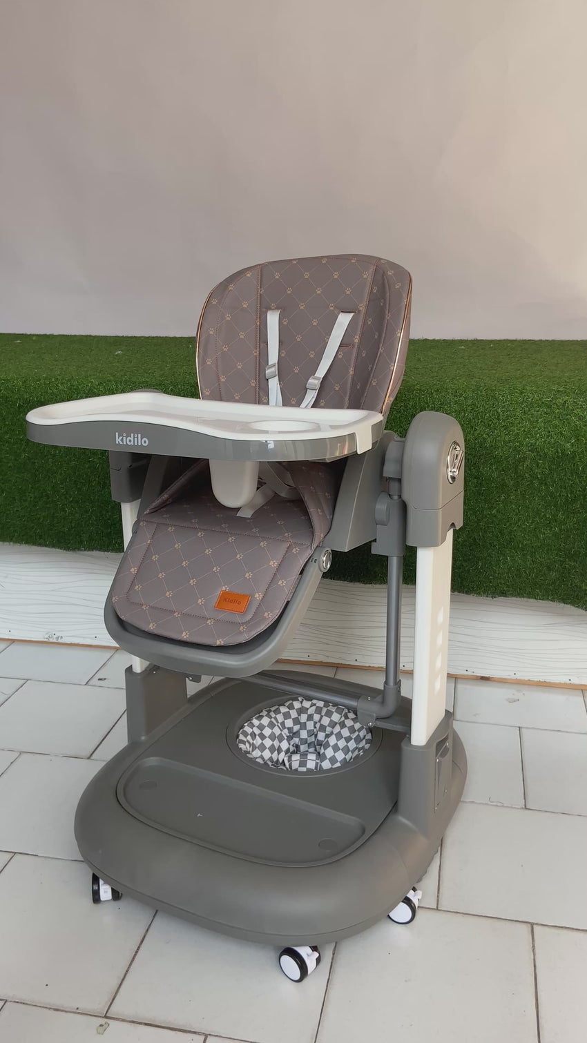 Kidilo 3-in-1 Highchair + baby Walker + baby Rocker - Bz-015