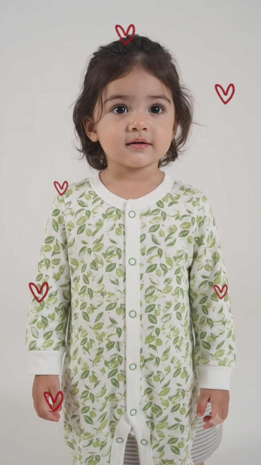 Pack of 3 Nature Sleepsuits (0-24M)