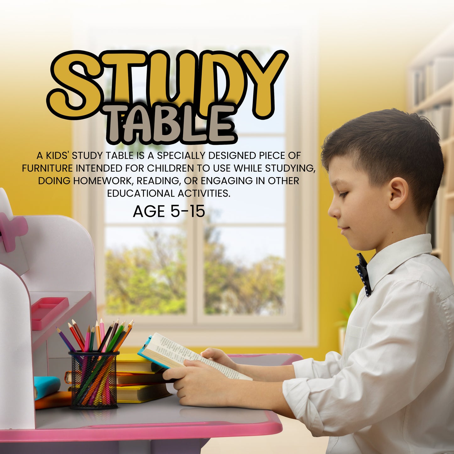 Multi Functional Kids Study Table-Doraemon-BZ-B04-1