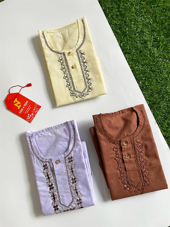 Pack of 3 Kurta Pajama (Assorted)