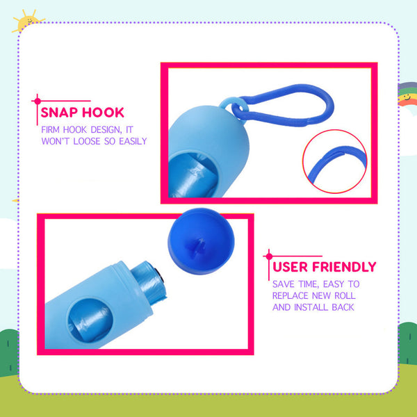 Disposable Diaper Dispenser & 2 Rolls of Bags