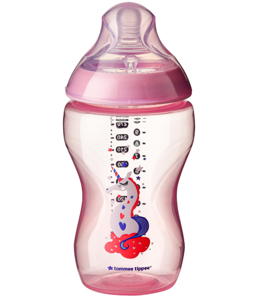 340ML/12OZ TIinted Bottle Pink Tommee Tippee 422698
